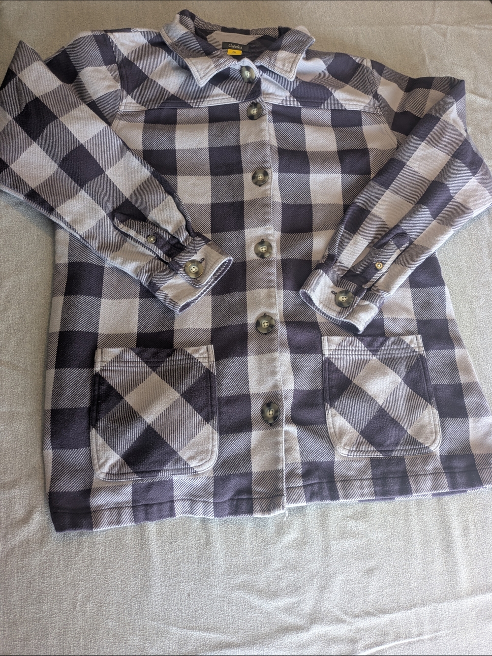 Cabela's Plaid Button-Down Shirt Jacket